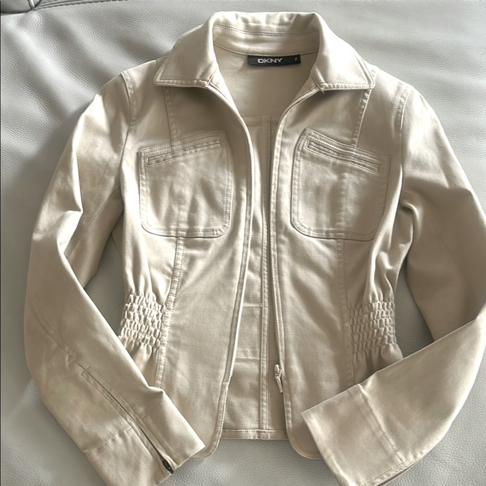 DKNY Beige Utility Jacket